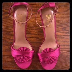 Darling pair of hot pink heels. New, never worn!